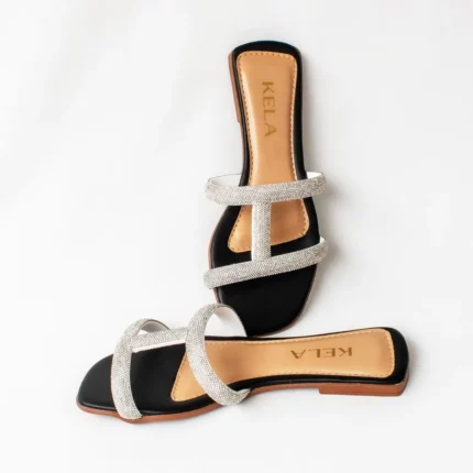 Rasteira Kela Noir Premium