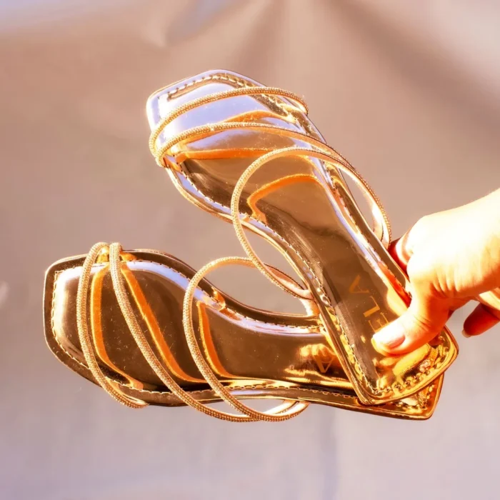 Rasteira 3D Kela Golden Flex - Imagem 5