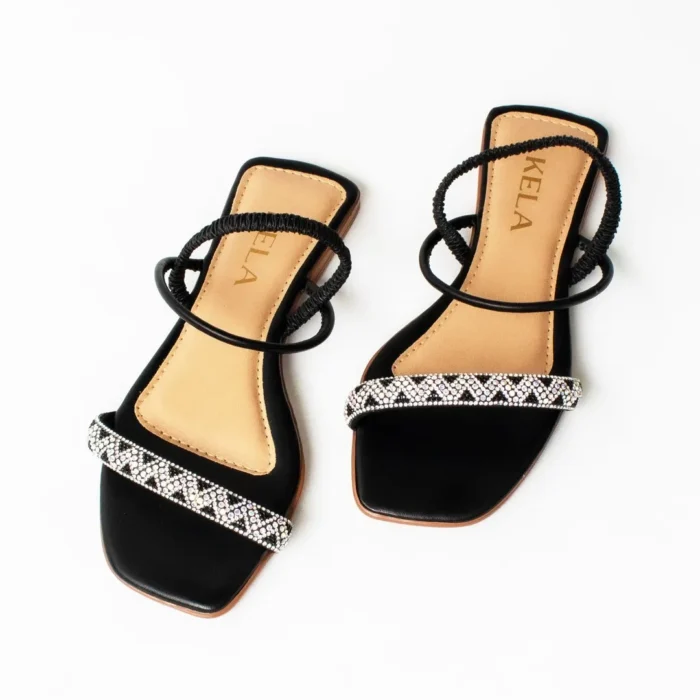 Rasteira Premium Kela Black Glow - Imagem 7