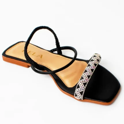 Rasteira Premium Kela Black Glow - 35