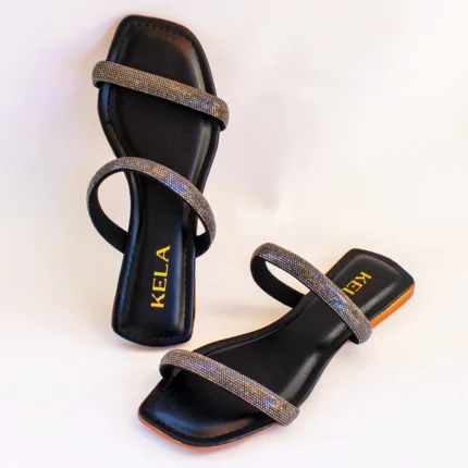 Rasteira 3D Kela Lux Black - 36
