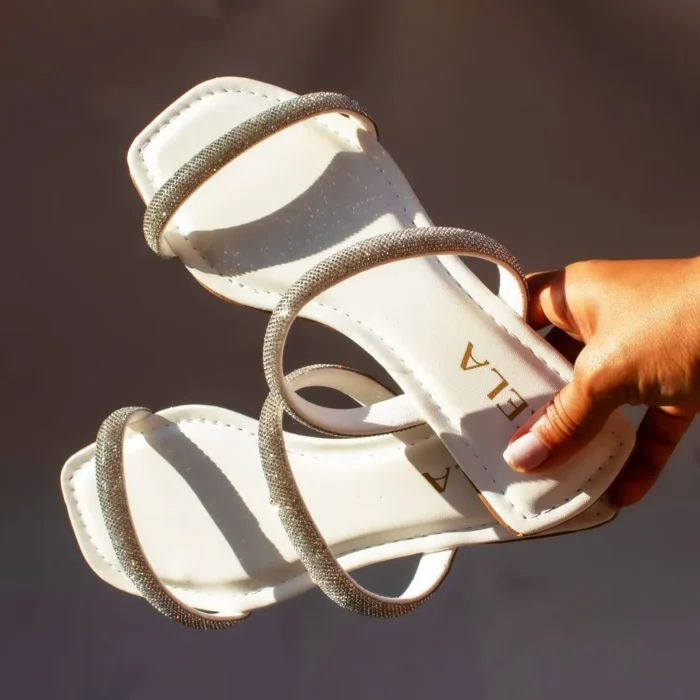 Rasteira 3D Kela Diamond White - Imagem 7