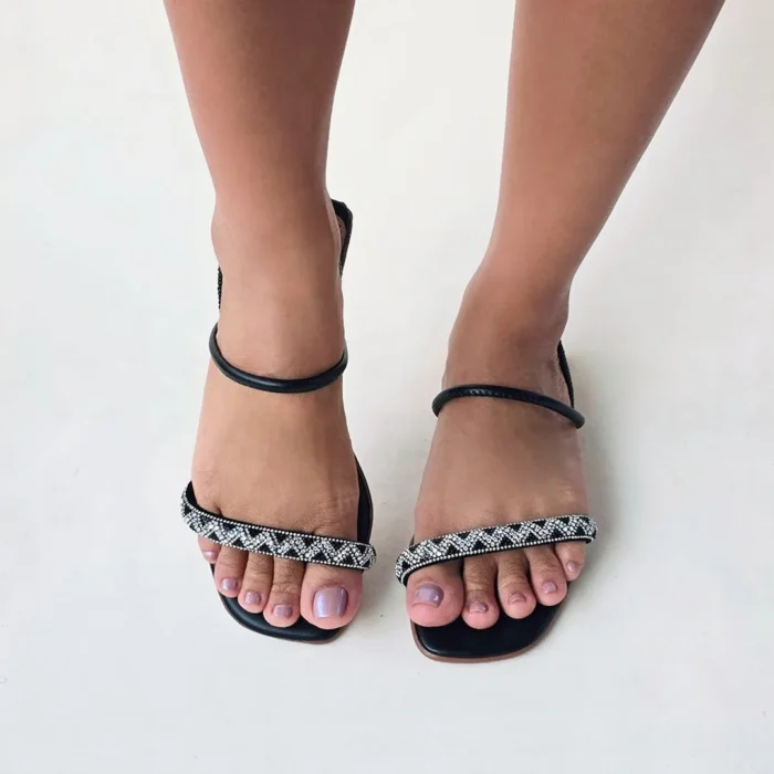 Rasteira Premium Kela Black Glow - Imagem 3