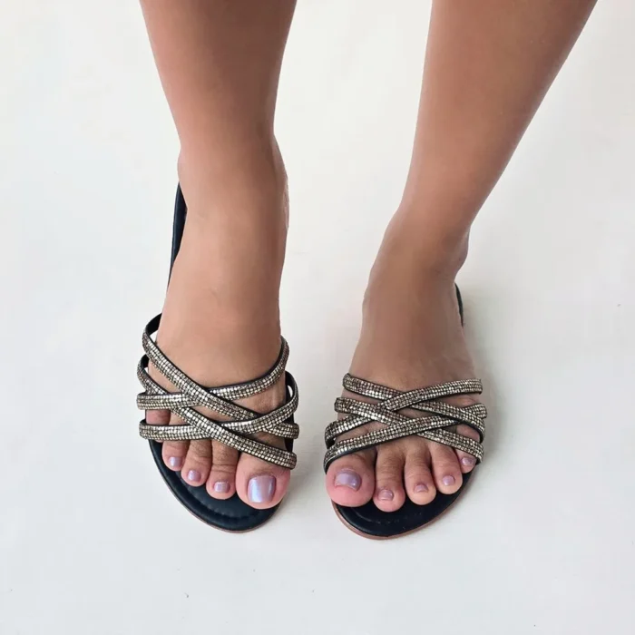 Rasteira Kela Black Shine - Imagem 3