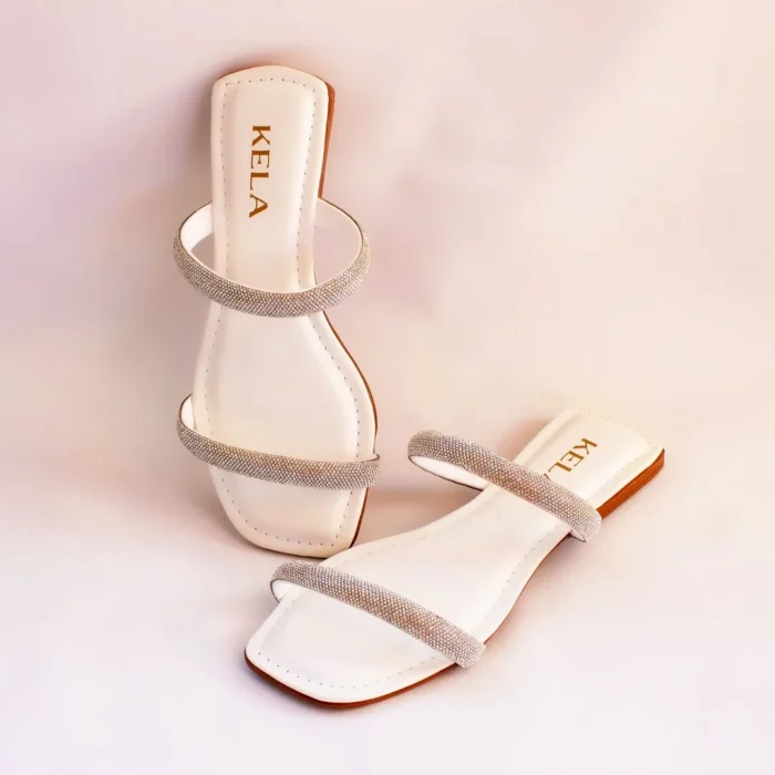 Rasteira 3D Kela Diamond White - Imagem 5