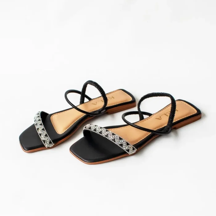 Rasteira Premium Kela Black Glow - Imagem 4