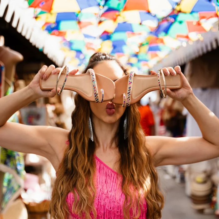 Rasteira premium Kela Rainbow Lux - Imagem 3