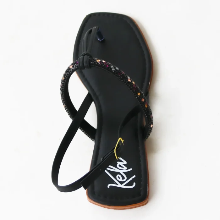 Rasteira Kela Prime Cristal Noir - Imagem 5