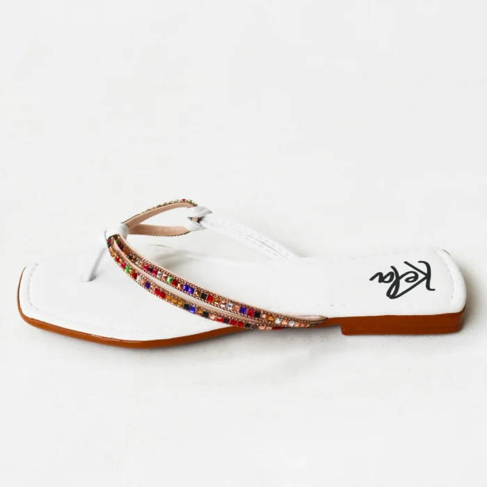 Rasteira Kela Prime White Rainbow - Imagem 6