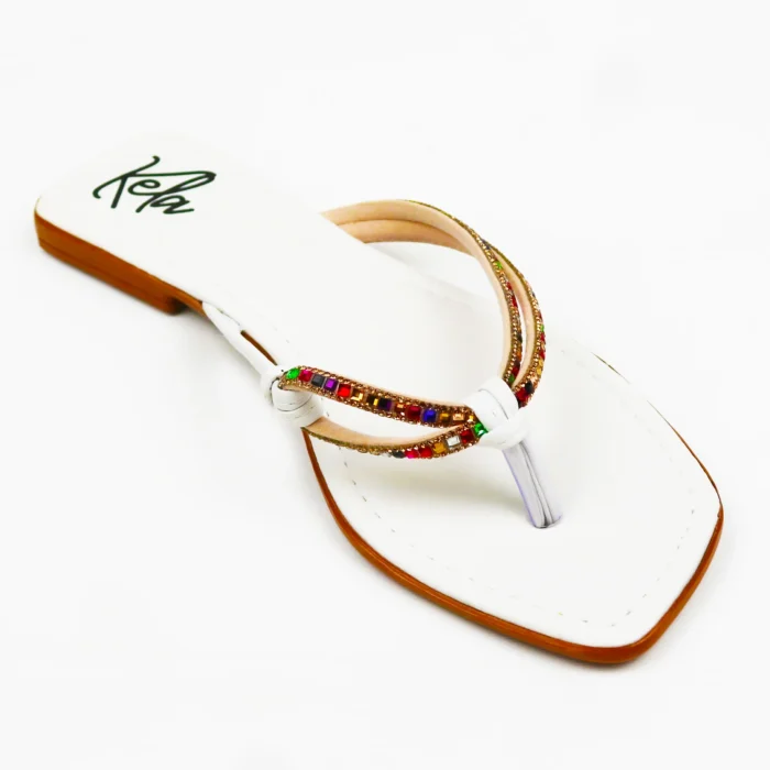 Rasteira Kela Prime White Rainbow - Imagem 2