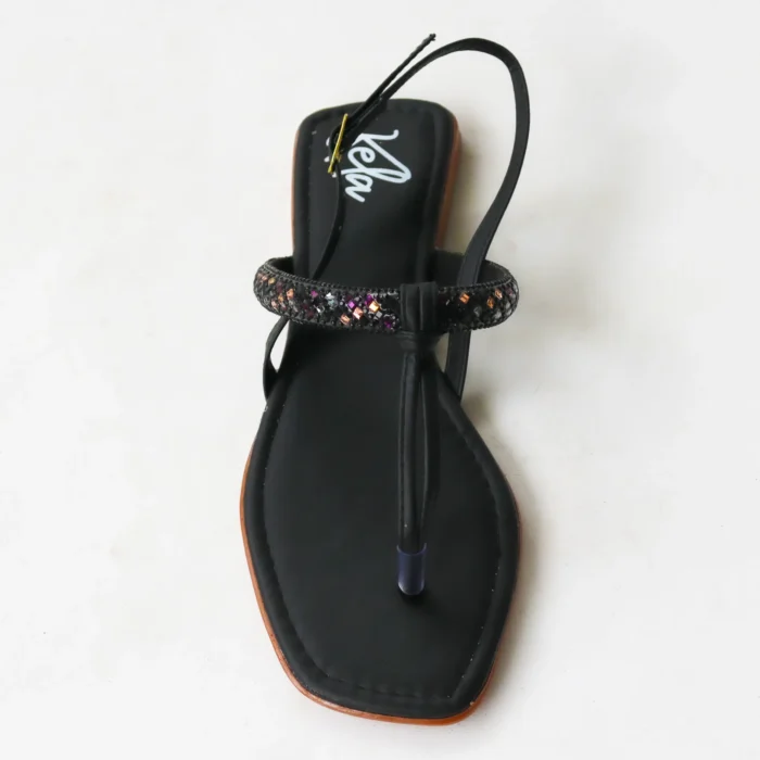 Rasteira Kela Prime Cristal Noir - Imagem 4