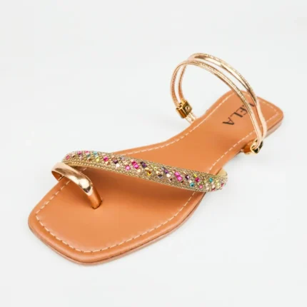 Rasteira Kela Prime Golden Rainbow - 36