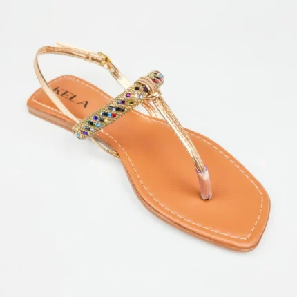 Rasteira Kela Prime Golden Shine