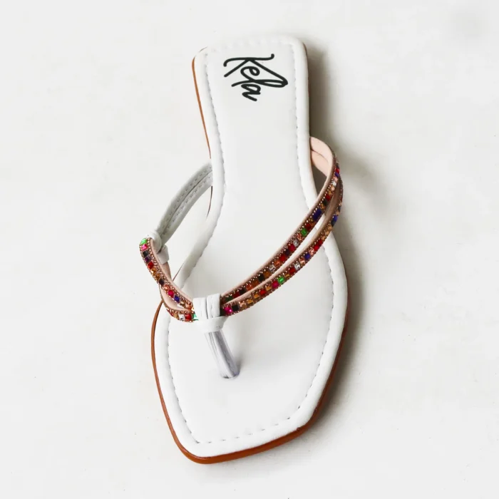 Rasteira Kela Prime White Rainbow - Imagem 3