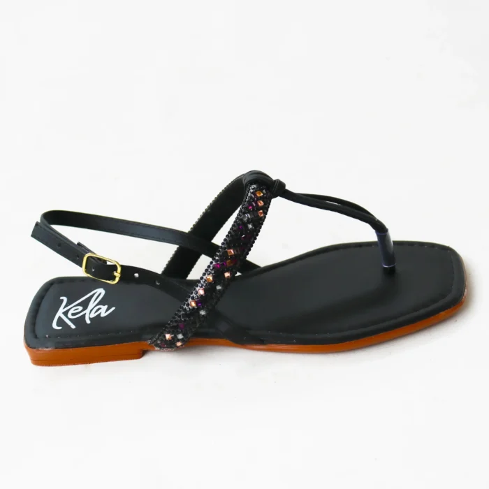 Rasteira Kela Prime Cristal Noir - Imagem 6
