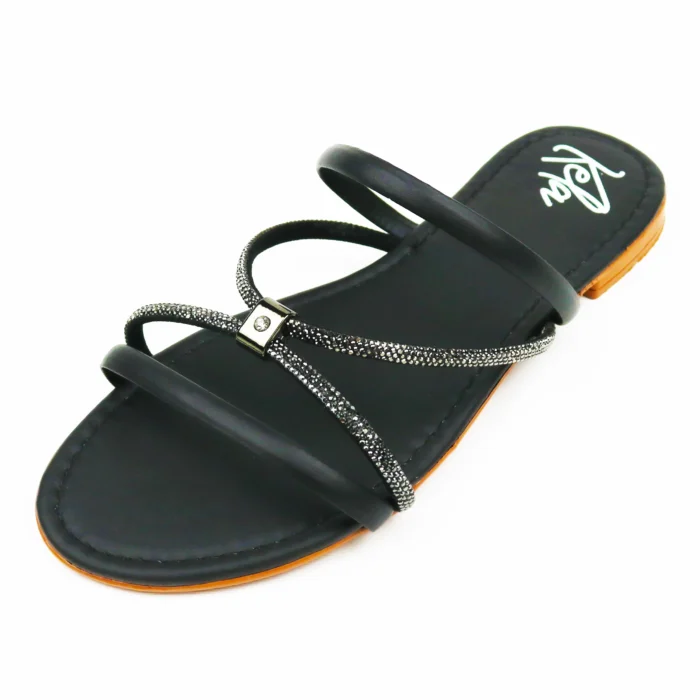 Rasteira Kela Glam Black - Imagem 2