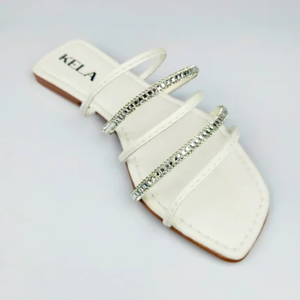 Rasteira Kela Prime Brilho Diamante - 36