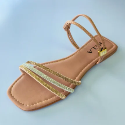 Rasteira Kela Prime Glamour Rosé - 39