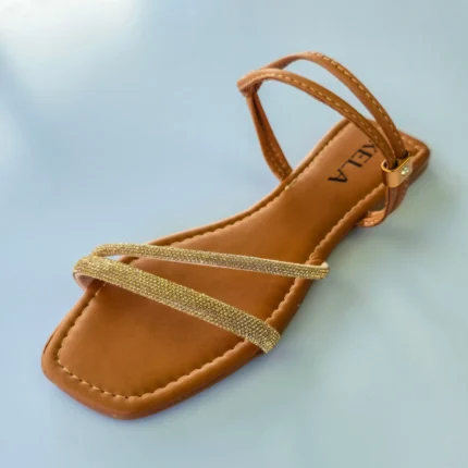 Rasteira Kela Prime Caramel Lux - 38