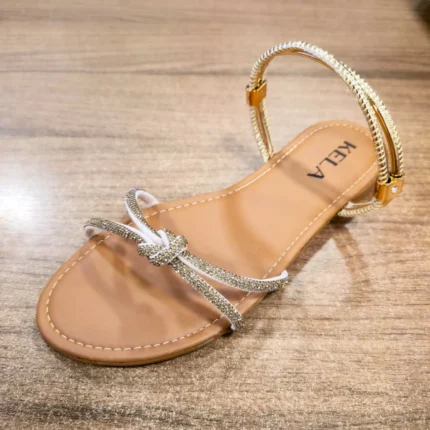 Rasteira Kela Clássica Brilho Solar - 39