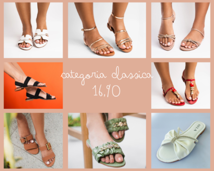 Rasteiras Kela Clássicas - R$16,90