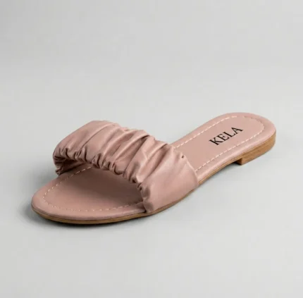 Rasteira Kela Drapeada Nude - 34