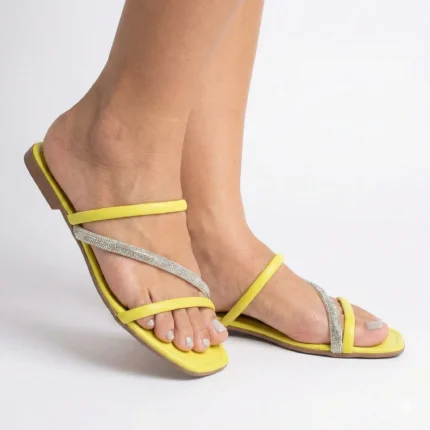 Rasteira Kela Prime Verde Neon Lux - 34