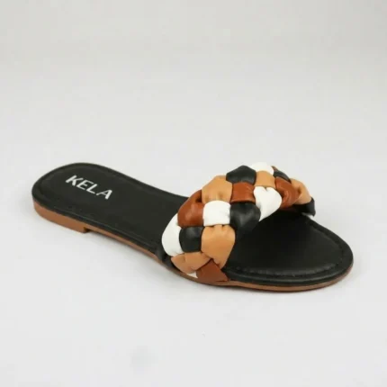 Rasteira Kela Slide Trama Puffer