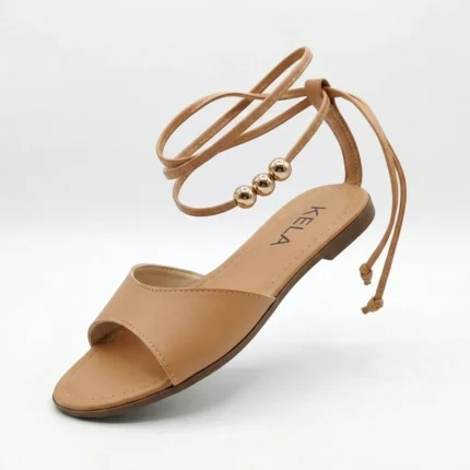 Rasteira Kela Boho Chic Caramelo - 37