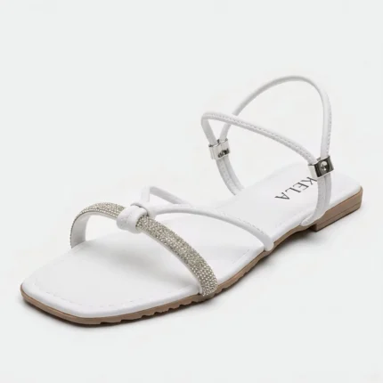 Rasteira Kela Prime Glam White - 37