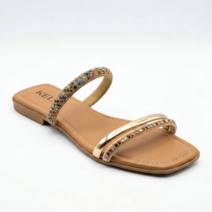 Rasteira Kela Prime Crystal Color - 36