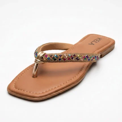 Rasteira Kela Prime Brilho Tropical - 35