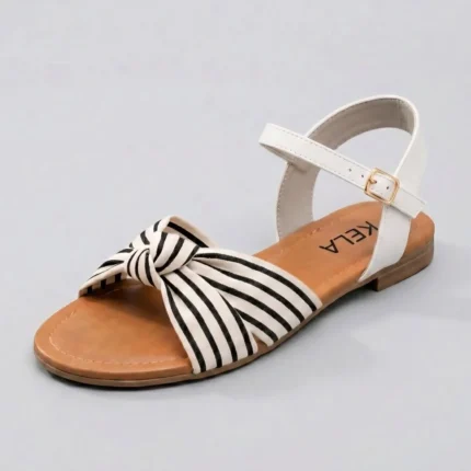 Rasteira Kela Clássica Laço Marine