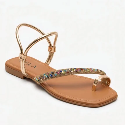 Rasteira Kela Prime Golden Rainbow - 36