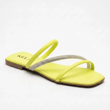 Rasteira Kela Prime Verde Neon Lux - 36