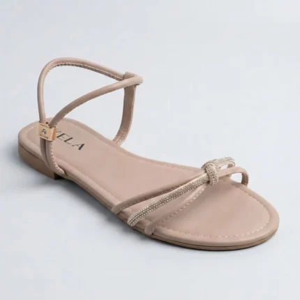 Rasteira Kela Nude Knot