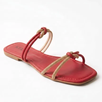 Rasteira Kela Prime Vinho Lux - 38