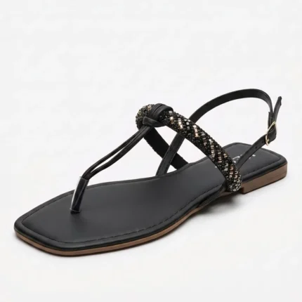 Rasteira Kela Prime Cristal Noir - 38