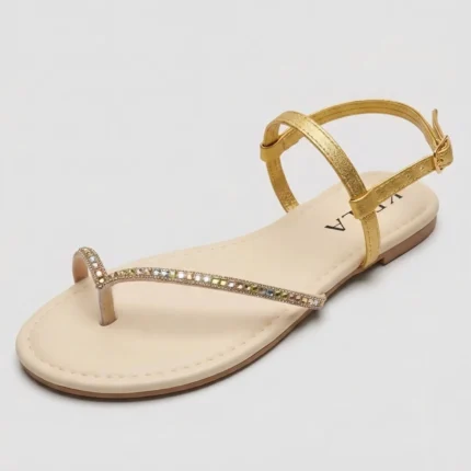 Rasteira Kela Clássica Dourada Bella - 38