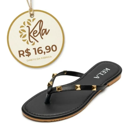 Rasteira KELA Dedo Studs Preta - 38