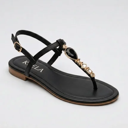 Rasteira Kela Black Lux - 39