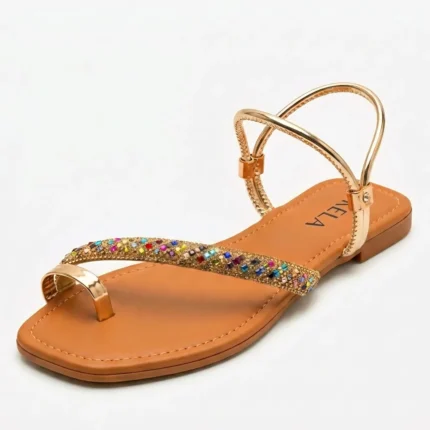 Rasteira Kela Prime Golden Rainbow - 36