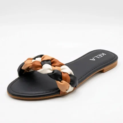 Rasteira Kela Slide Trama Puffer - 39