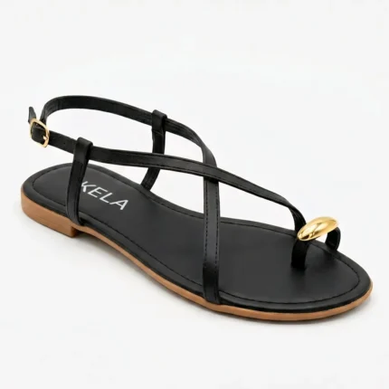Rasteira KELA Elegance Cruzada Black - 36