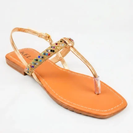 Rasteira Kela Prime Golden Shine - 34
