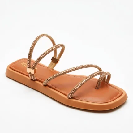 Papete Flatform Kela Bronze Glamour