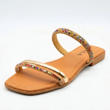 Rasteira Kela Prime Crystal Color - 38