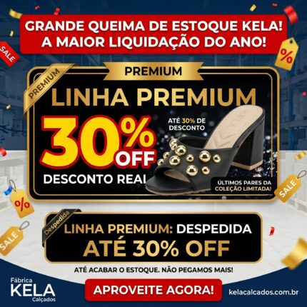 Últimos Pares: Premium 30% OFF