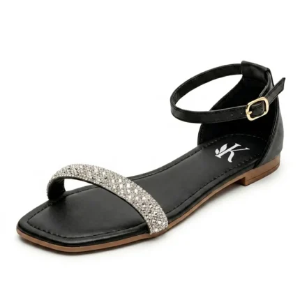 Rasteira K Noir Luxo - 37